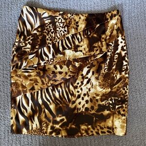 Cache Print Pencil Skirt